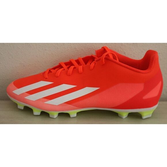 Adidas x CrazyFast Club Mens 9 Womens 10 Solar Red Flexible Ground Soccer Cleats - Picture 8 of 9